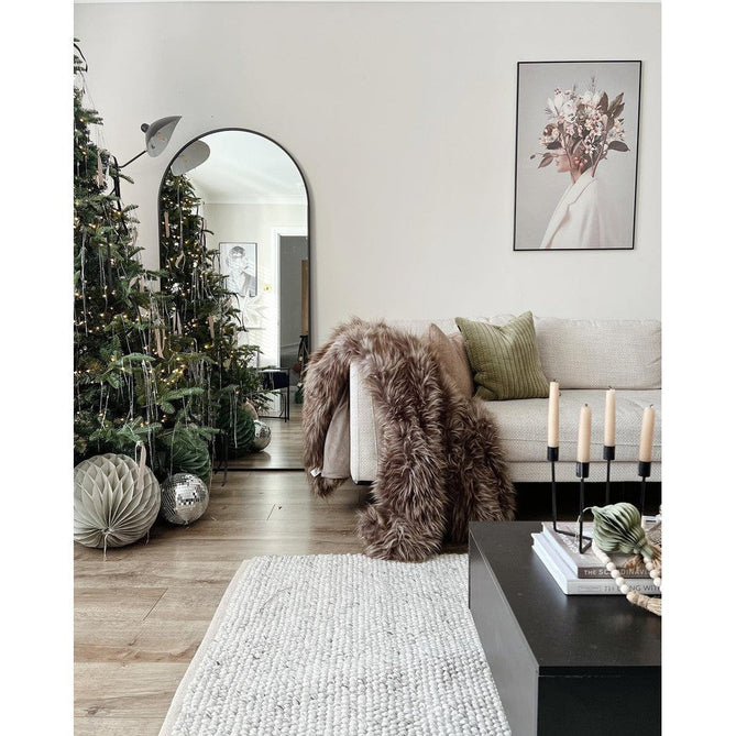 La Playa Modern Plain Mottled Beaded Pebble Hand Woven Textured Wool Looped Pile Silver/Charcoal Grey/vory Rug-Origins-Rug Love - The Most Loved Rug Store