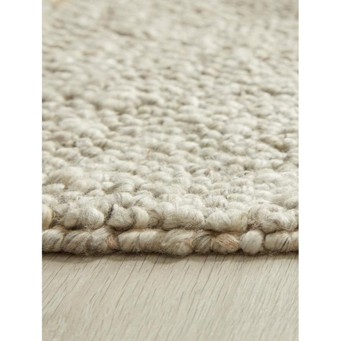 La Playa Modern Plain Mottled Beaded Pebble Hand Woven Textured Wool Looped Pile Silver/Charcoal Grey/vory Rug-Origins-Rug Love - The Most Loved Rug Store