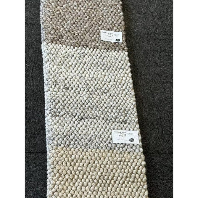 La Playa Modern Plain Mottled Beaded Pebble Hand Woven Textured Wool Looped Pile Silver/Charcoal Grey/vory Rug-Origins-Rug Love - The Most Loved Rug Store