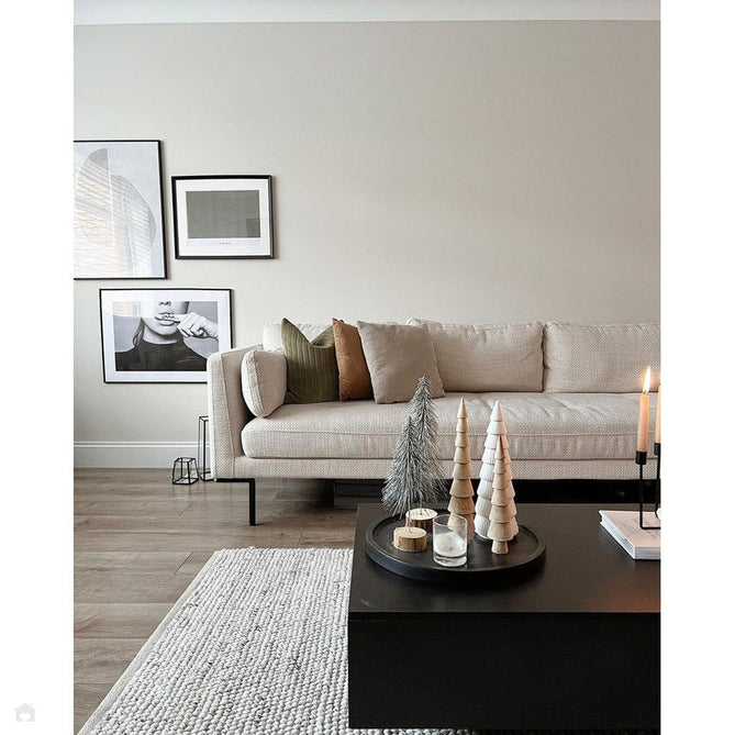 La Playa Modern Plain Mottled Beaded Pebble Hand Woven Textured Wool Looped Pile Silver/Charcoal Grey/vory Rug-Origins-Rug Love - The Most Loved Rug Store