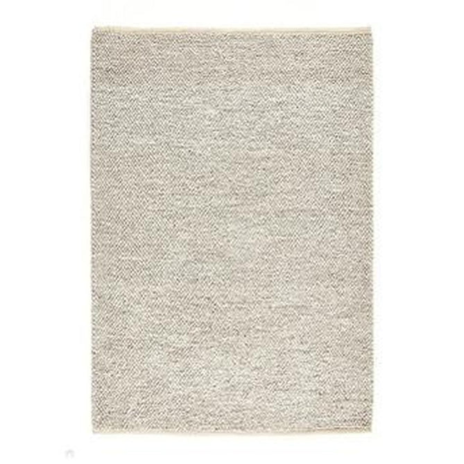 La Playa Modern Plain Mottled Beaded Pebble Hand Woven Textured Wool Looped Pile Silver/Charcoal Grey/vory Rug-Origins-Rug Love - The Most Loved Rug Store