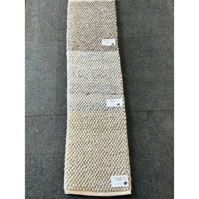 La Playa Modern Plain Mottled Beaded Pebble Hand Woven Wool Flat-Pile Rustic Brown/Grey Rug-Origins-Rug Love - The Most Loved Rug Store