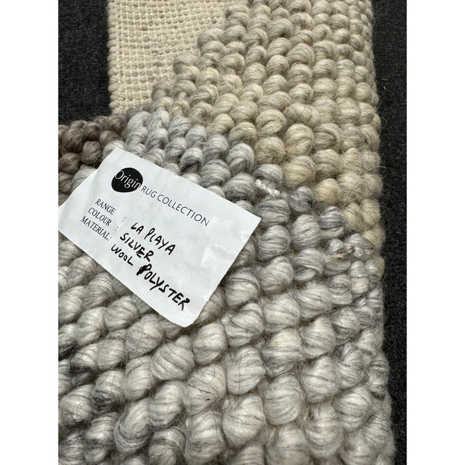 La Playa Modern Plain Mottled Beaded Pebble Hand Woven Wool Flat-Pile Rustic Brown/Grey Rug-Origins-Rug Love - The Most Loved Rug Store