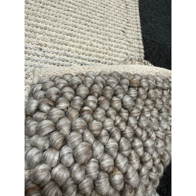 La Playa Modern Plain Mottled Beaded Pebble Hand Woven Wool Flat-Pile Rustic Brown/Grey Rug-Origins-Rug Love - The Most Loved Rug Store