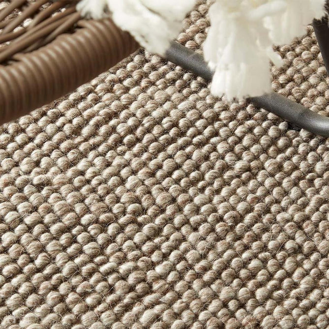 La Playa Modern Plain Mottled Beaded Pebble Hand Woven Wool Looped Pile Rustic Brown/Grey Rug-Origins-Rug Love - The Most Loved Rug Store