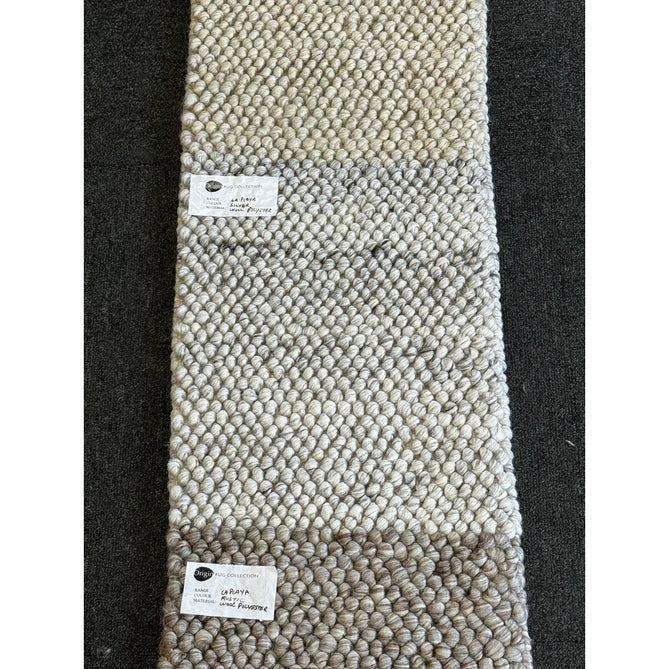 La Playa Modern Plain Mottled Beaded Pebble Hand Woven Wool Looped Pile Rustic Brown/Grey Rug-Origins-Rug Love - The Most Loved Rug Store