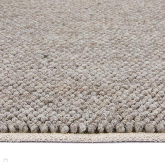 La Playa Modern Plain Mottled Beaded Pebble Hand Woven Wool Looped Pile Rustic Brown/Grey Rug-Origins-Rug Love - The Most Loved Rug Store