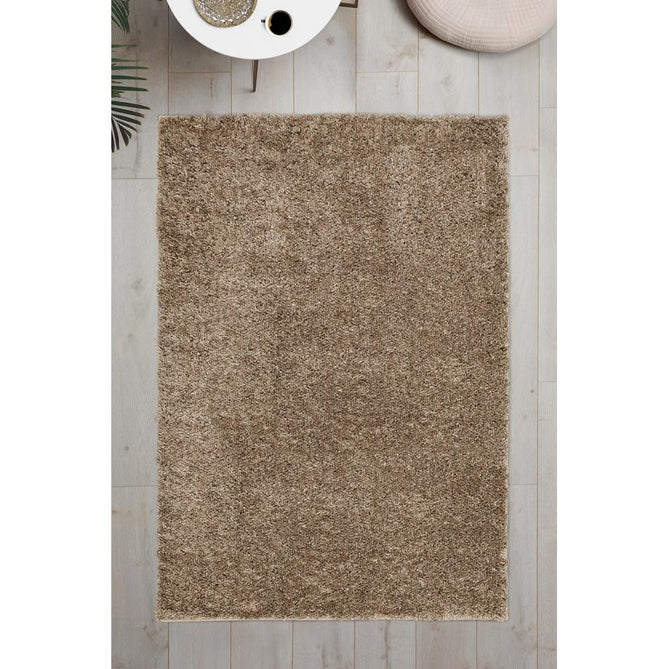 Lagom Shaggy Light Brown Rug-Melrose-Rug Love - The Most Loved Rug Store
