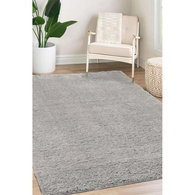 Lagom Shaggy Silver Rug-Melrose-Rug Love - The Most Loved Rug Store