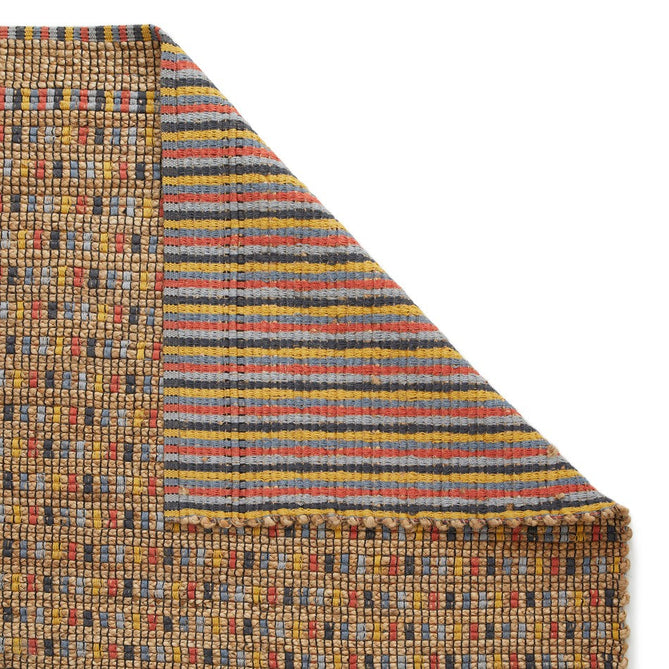 Lagos Jute Modern Geometric Checkerboard Hand-Woven Textured Flat-Pile Multicolour Rug-Oriental Weavers-Rug Love - The Most Loved Rug Store