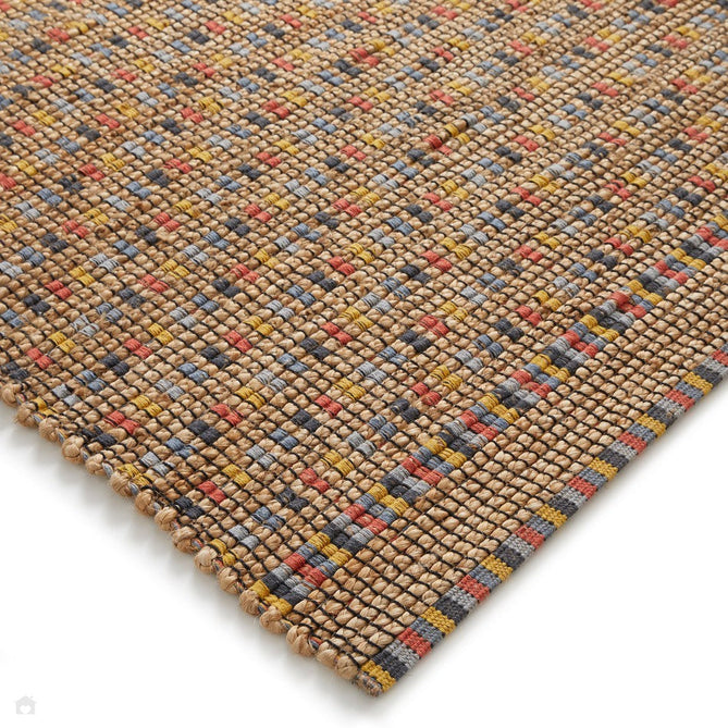 Lagos Jute Modern Geometric Checkerboard Hand-Woven Textured Flat-Pile Multicolour Rug-Oriental Weavers-Rug Love - The Most Loved Rug Store