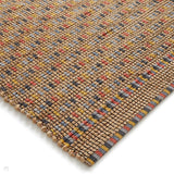 Lagos Jute Modern Geometric Checkerboard Hand-Woven Textured Flat-Pile Multicolour Runner
