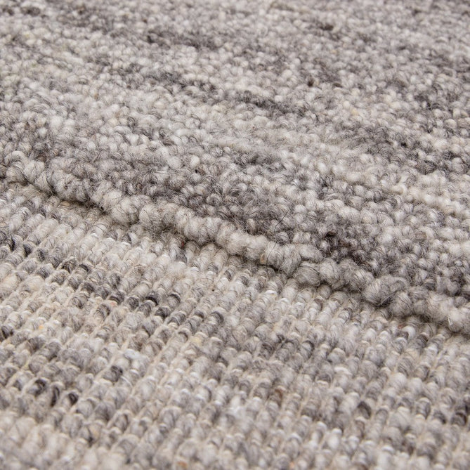 Larson Modern Plain Hi-Low Border Hand-Woven Textured Looped Wool Low Short Pile Charcoal Grey Rug-Asiatic Carpets-Rug Love - The Most Loved Rug Store