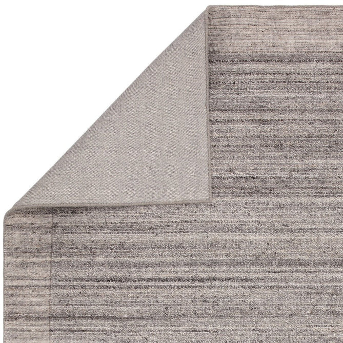 Larson Modern Plain Hi-Low Border Hand-Woven Textured Looped Wool Low Short Pile Charcoal Grey Rug-Asiatic Carpets-Rug Love - The Most Loved Rug Store