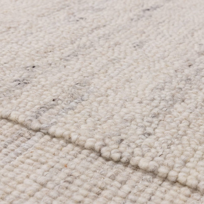 Larson Modern Plain Hi-Low Border Hand-Woven Textured Looped Wool Low Short Pile Ivory Rug-Asiatic Carpets-Rug Love - The Most Loved Rug Store