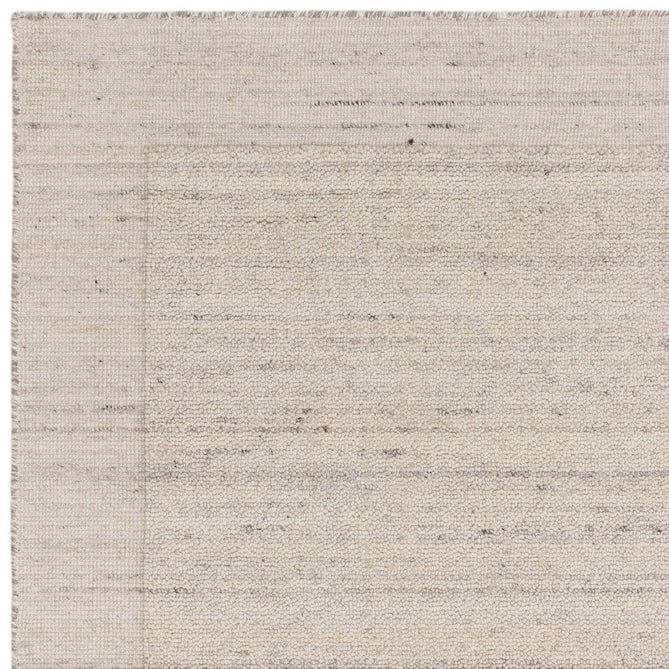 Larson Modern Plain Hi-Low Border Hand-Woven Textured Looped Wool Low Short Pile Ivory Rug-Asiatic Carpets-Rug Love - The Most Loved Rug Store