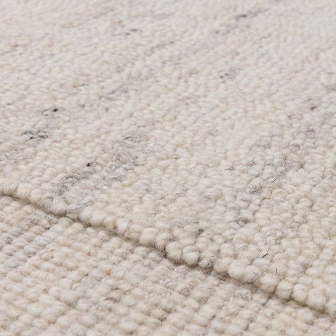 Larson Modern Plain Hi-Low Border Hand-Woven Textured Looped Wool Low Short Pile Ivory Rug-Asiatic Carpets-Rug Love - The Most Loved Rug Store
