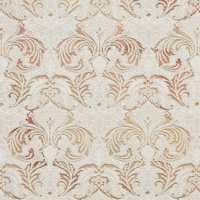 Laurence Llewelyn-Bowen Imperial Modern Floral Ornate Abstract Metallic Shimmer Soft-Touch Smooth Textured Polyester Short Pile Beige/Bronze/Blush/Terracotta Rug-Think Rugs-Rug Love - The Most Loved Rug Store