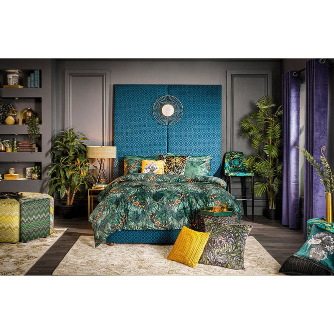 Laurence Llewelyn-Bowen Imperial Modern Floral Ornate Abstract Metallic Shimmer Soft-Touch Smooth Textured Polyester Short Pile Cool Grey/Charcoal Grey/Ivory Rug-Think Rugs-Rug Love - The Most Loved Rug Store