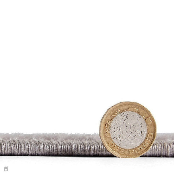 Laurence Llewelyn-Bowen Imperial Modern Floral Ornate Abstract Metallic Shimmer Soft-Touch Smooth Textured Polyester Short Pile Pearl Grey/Silver Rug-Think Rugs-Rug Love - The Most Loved Rug Store