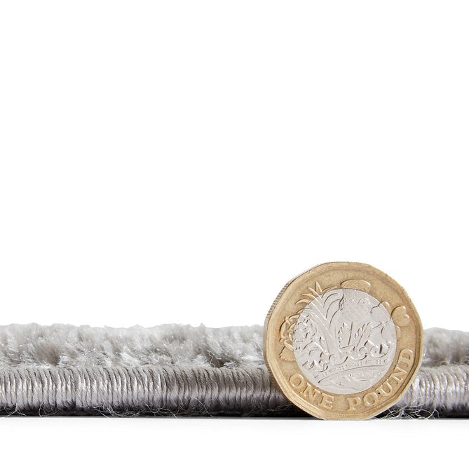 Laurence Llewelyn-Bowen Imperial Modern Floral Ornate Abstract Metallic Shimmer Soft-Touch Smooth Textured Polyester Short Pile Slate Grey/Charcoal Grey/Ivory Rug-Think Rugs-Rug Love - The Most Loved Rug Store