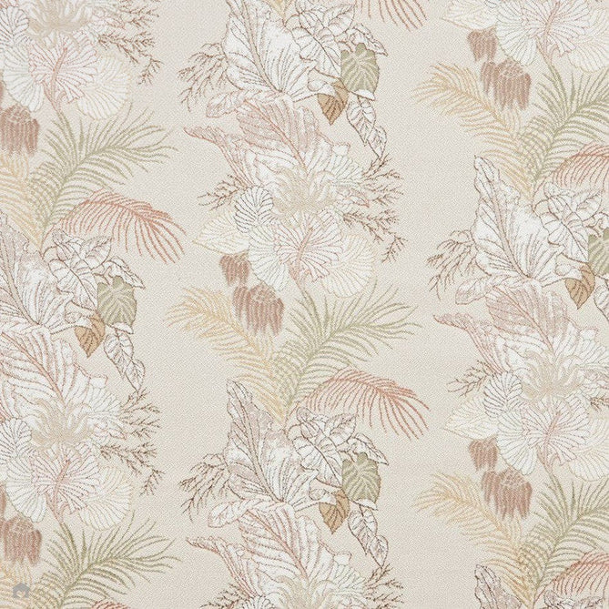 Laurence Llewelyn-Bowen Tropicana Modern Floral Ornate Abstract Border Metallic Shimmer Soft-Touch Smooth Textured Polyester Low Profile Short Pile Beige/Bronze Rug-Think Rugs-Rug Love - The Most Loved Rug Store