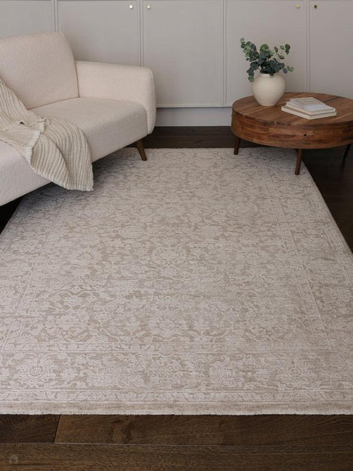 Laurent LA03 Modern Abstract Space-Dyed Tonal Textured Soft-Touch Durable Fine Yarn Polyester Low Profile Dense Short Pile Beige/Ivory/Taupe/Grey Rug-Asiatic Carpets-Rug Love - The Most Loved Rug Store
