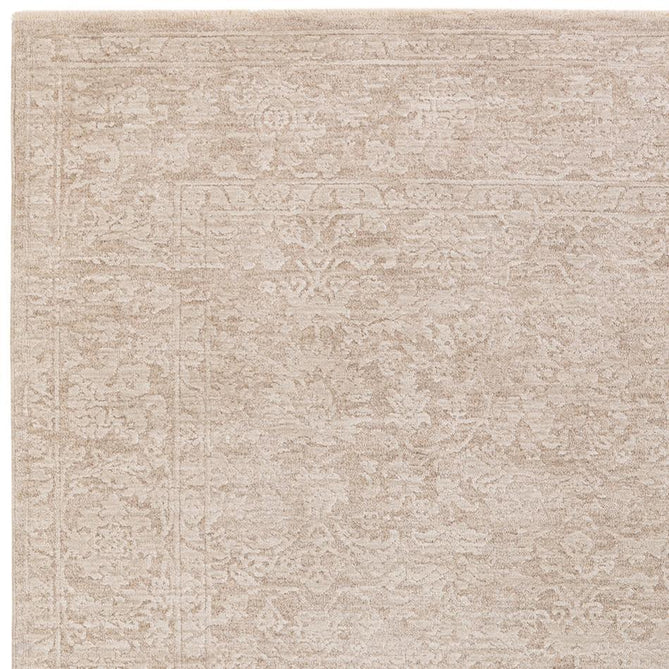Laurent LA03 Modern Plain Distressed Subtle Abstract Floral Weathered Stone Space-Dyed Tonal Textured Soft-Touch Durable Fine Yarn Polyester Low Profile Dense Short Pile Fringe Beige/Taupe/Ivory Rug-Asiatic Carpets-Rug Love - The Most Loved Rug Store