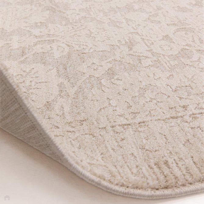 Laurent LA04 Modern Abstract Space-Dyed Tonal Textured Soft-Touch Durable Fine Yarn Polyester Low Profile Dense Short Pile Warm Beige/Stone Grey/Ivory Rug-Asiatic Carpets-Rug Love - The Most Loved Rug Store