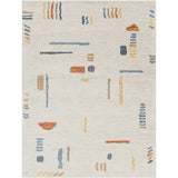 Lillian LLL2313 Washable Abstract Grey/Light Grey /Cream /Brown /Blue/Terra /Yellow/Dark Gold/ Anthracite Flatweave Rug