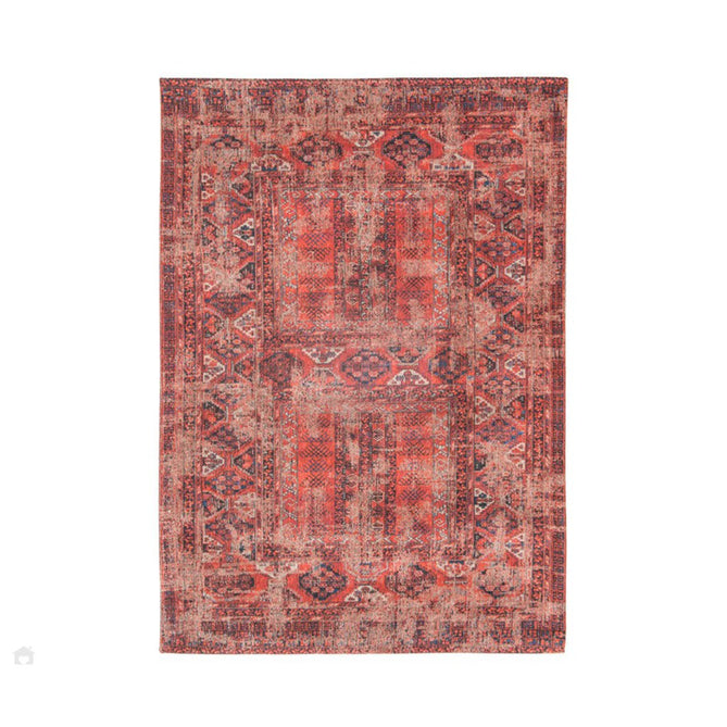Louis De Poortere Antiquarian Hadschlu 8719 Red Brick Washable Polyester Flatweave Eco-Rug-Louis De Poortere-Rug Love - The Most Loved Rug Store