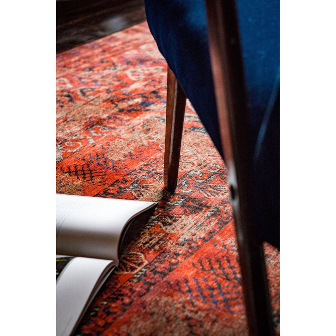 Louis De Poortere Antiquarian Hadschlu 8719 Red Brick Washable Polyester Flatweave Eco-Rug-Louis De Poortere-Rug Love - The Most Loved Rug Store