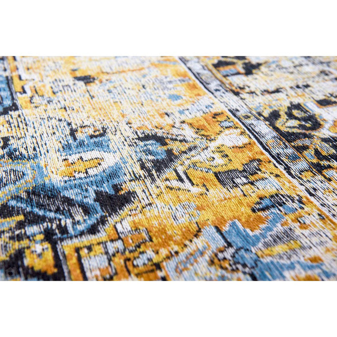 Louis De Poortere Antiquarian Heriz 8704 Amir Gold Washable Polyester Flatweave Eco-Rug-Louis De Poortere-Rug Love - The Most Loved Rug Store
