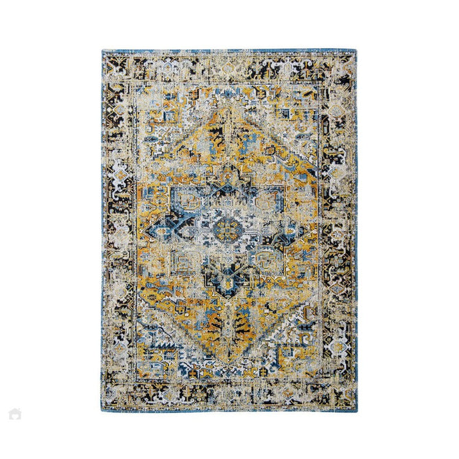 Louis De Poortere Antiquarian Heriz 8704 Amir Gold Washable Polyester Flatweave Eco-Rug-Louis De Poortere-Rug Love - The Most Loved Rug Store