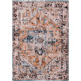 Louis De Poortere Antiquarian Heriz 8705 Seray Orange Washable Polyester Flatweave Eco-Rug