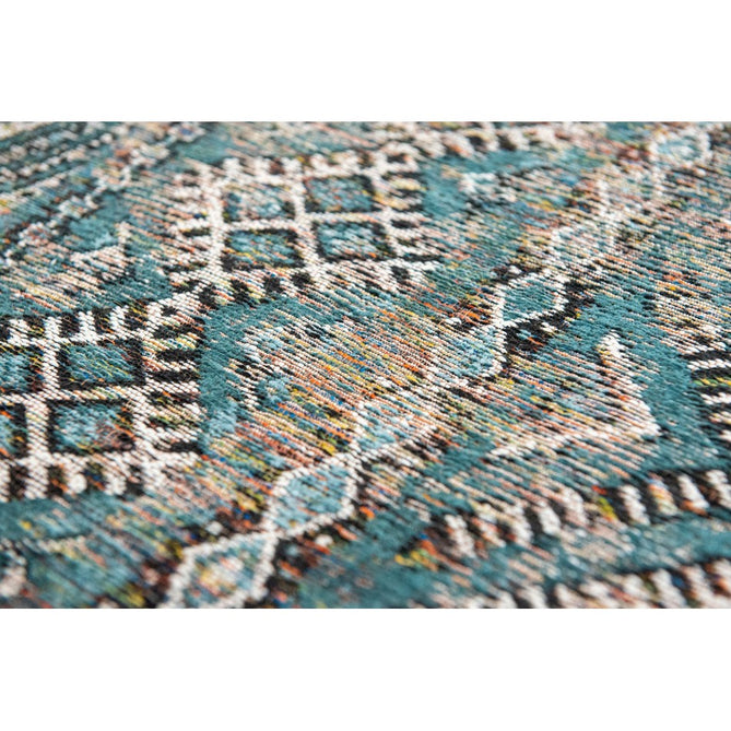 Louis De Poortere Antiquarian Kilim 9110 Zemmuri Blue Washable Polyester Flatweave Eco-Rug-Louis De Poortere-Rug Love - The Most Loved Rug Store