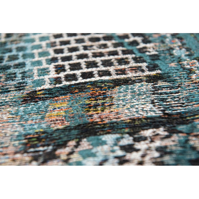 Louis De Poortere Antiquarian Kilim 9110 Zemmuri Blue Washable Polyester Flatweave Eco-Rug-Louis De Poortere-Rug Love - The Most Loved Rug Store