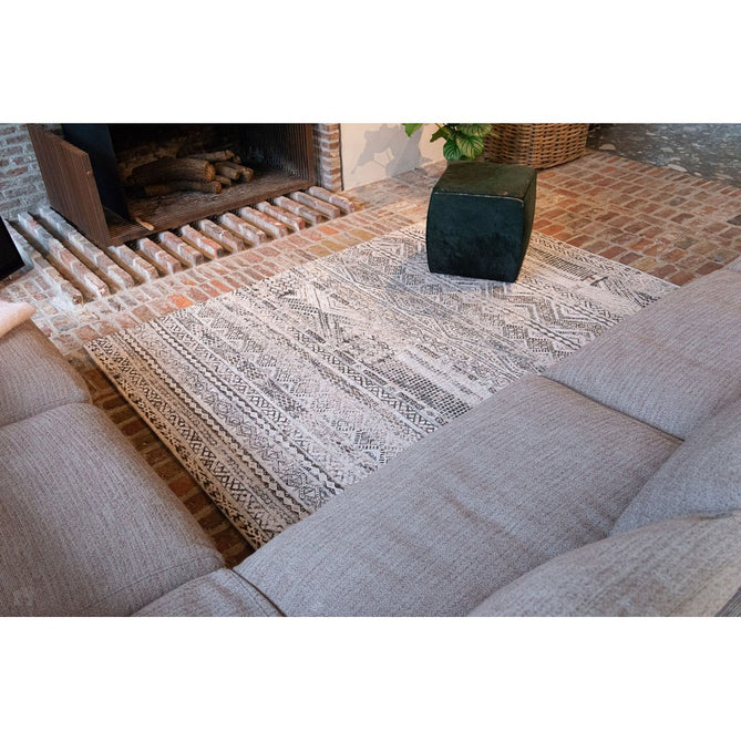 Louis De Poortere Antiquarian Kilim 9114 Medina White Washable Polyester Flatweave Eco-Rug-Louis De Poortere-Rug Love - The Most Loved Rug Store