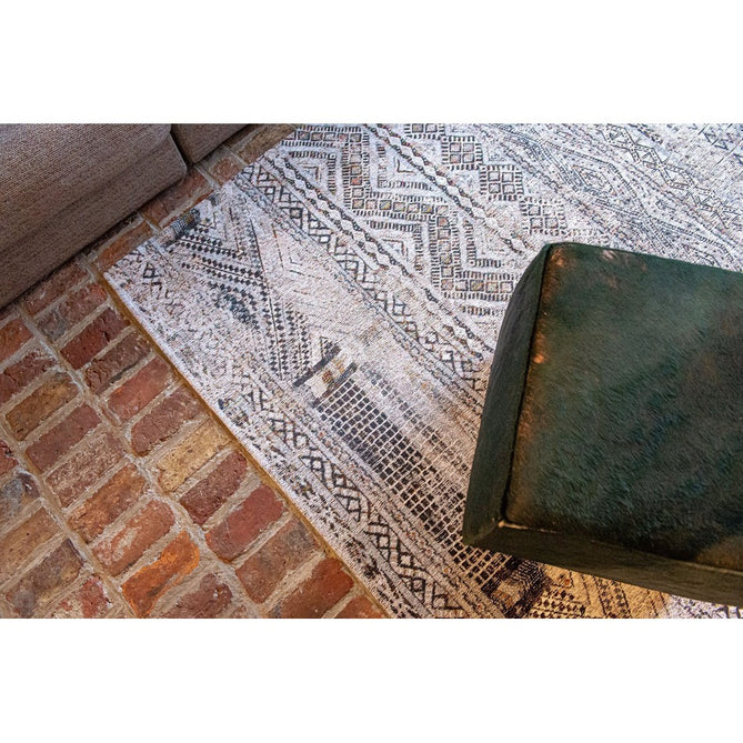 Louis De Poortere Antiquarian Kilim 9114 Medina White Washable Polyester Flatweave Eco-Rug-Louis De Poortere-Rug Love - The Most Loved Rug Store