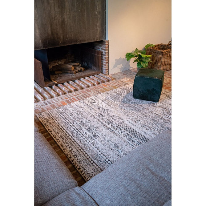Louis De Poortere Antiquarian Kilim 9114 Medina White Washable Polyester Flatweave Eco-Rug-Louis De Poortere-Rug Love - The Most Loved Rug Store