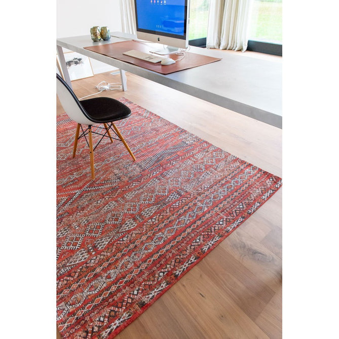 Louis De Poortere Antiquarian Kilim 9115 Fez Red Washable Polyester Flatweave Eco-Rug-Louis De Poortere-Rug Love - The Most Loved Rug Store