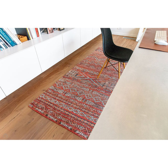 Louis De Poortere Antiquarian Kilim 9115 Fez Red Washable Polyester Flatweave Eco-Rug-Louis De Poortere-Rug Love - The Most Loved Rug Store