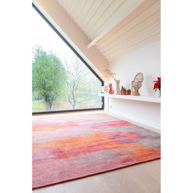 Louis De Poortere Atlantic Monetti 9116 Hibiscus Red Washable Polyester Flatweave Eco-Rug-Louis De Poortere-Rug Love - The Most Loved Rug Store