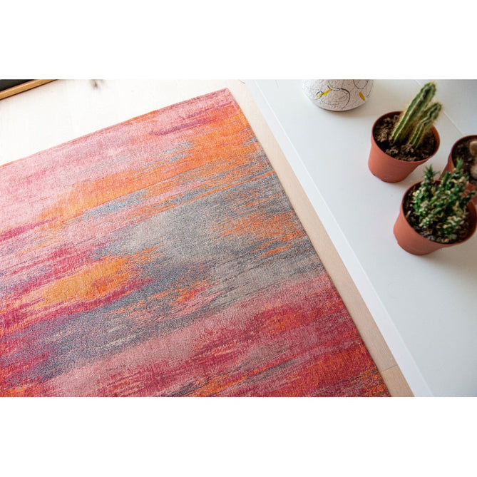 Louis De Poortere Atlantic Monetti 9116 Hibiscus Red Washable Polyester Flatweave Eco-Rug-Louis De Poortere-Rug Love - The Most Loved Rug Store