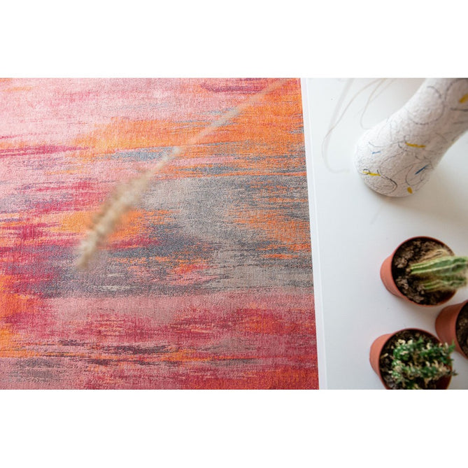 Louis De Poortere Atlantic Monetti 9116 Hibiscus Red Washable Polyester Flatweave Eco-Rug-Louis De Poortere-Rug Love - The Most Loved Rug Store