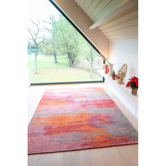 Louis De Poortere Atlantic Monetti 9116 Hibiscus Red Washable Polyester Flatweave Eco-Rug-Louis De Poortere-Rug Love - The Most Loved Rug Store