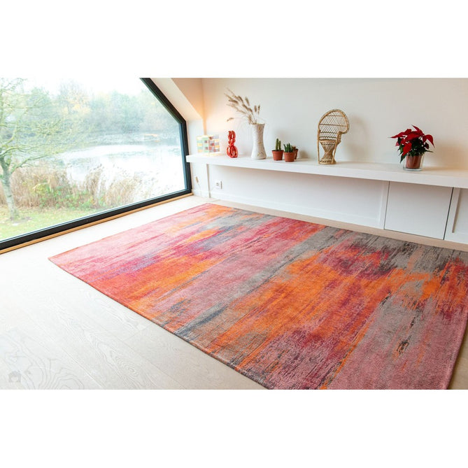 Louis De Poortere Atlantic Monetti 9116 Hibiscus Red Washable Polyester Flatweave Eco-Rug-Louis De Poortere-Rug Love - The Most Loved Rug Store