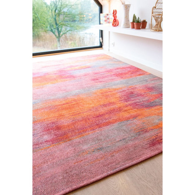 Louis De Poortere Atlantic Monetti 9116 Hibiscus Red Washable Polyester Flatweave Eco-Rug-Louis De Poortere-Rug Love - The Most Loved Rug Store