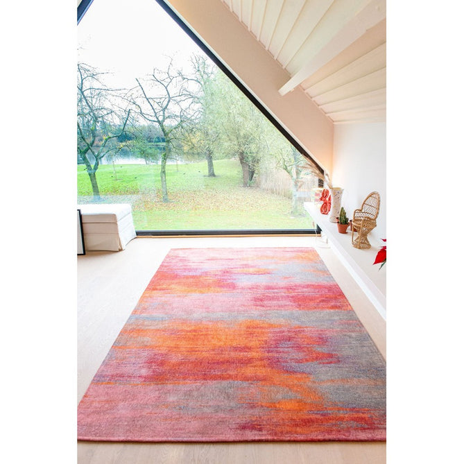 Louis De Poortere Atlantic Monetti 9116 Hibiscus Red Washable Polyester Flatweave Eco-Rug-Louis De Poortere-Rug Love - The Most Loved Rug Store