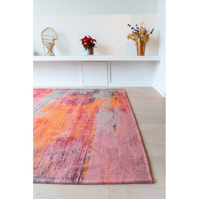 Louis De Poortere Atlantic Monetti 9116 Hibiscus Red Washable Polyester Flatweave Eco-Rug-Louis De Poortere-Rug Love - The Most Loved Rug Store